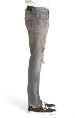R 13 Men's Skate Shredded Skinny Jeans
