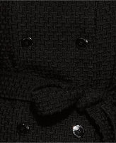 Thumbnail for your product : Calvin Klein Double-Breasted Belted Bouclé Pea Coat