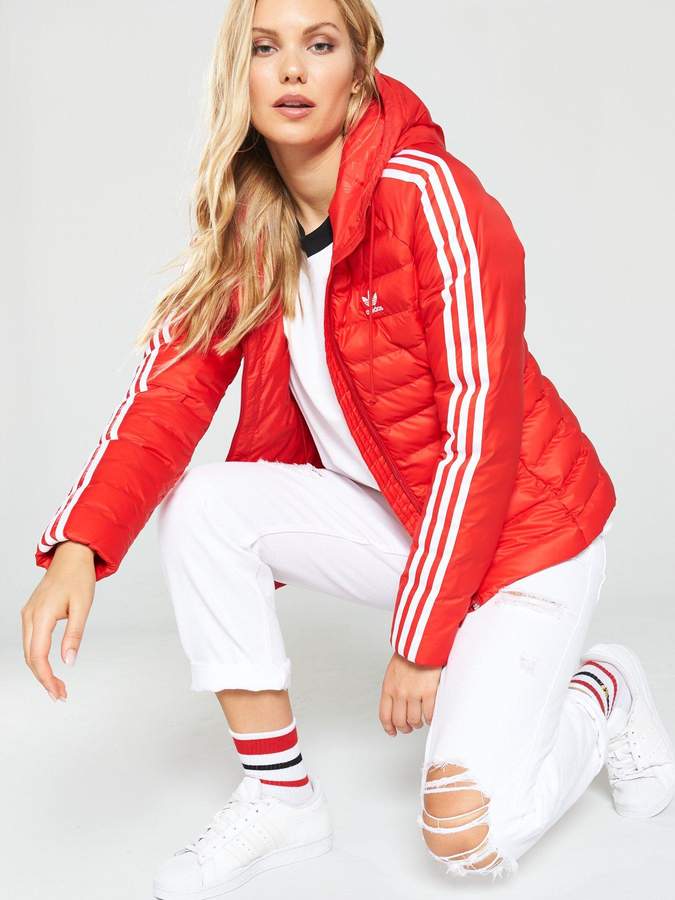 adidas originals slim jacket red