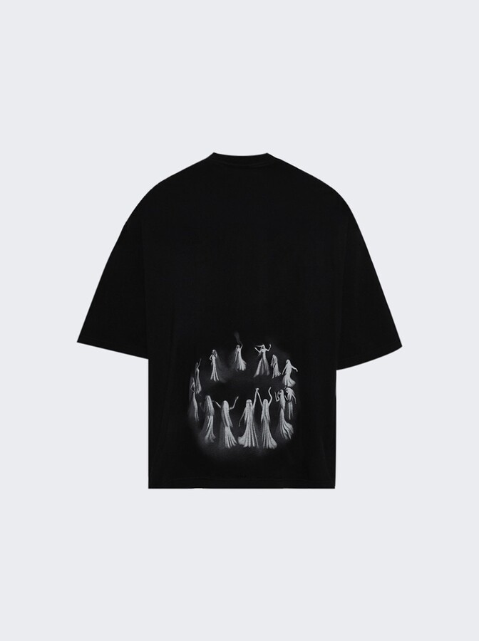 032c Hansel And Gretel Oversized Tee Washed Black