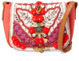 Antik Batik Koshi Embroidered Cotton Shoulder Bag