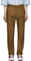 Thumbnail for your product : Ami Alexandre Mattiussi Brown Straight-Fit Trousers