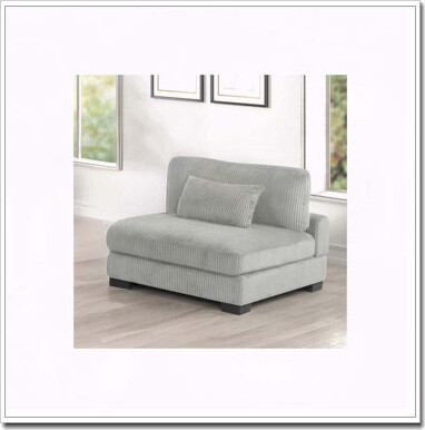 Bentley Modern Style Corduroy Fabric Upholstered ARMLESS CHAIR Made With Wood Frame