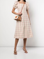 Thumbnail for your product : Baum und Pferdgarten Ahelia checked cotton dress