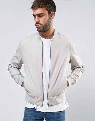 New Look Cotton Bomber In Stone