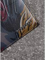 Thumbnail for your product : Burberry Beasts Print Leather Card Case