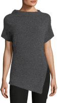 Thumbnail for your product : Etoile Isabel Marant Clifford High-Neck Short-Sleeve Alpaca-Wool Top