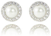 Thumbnail for your product : The Limited Faux Pearl & Cubic Zirconia Halo Earrings