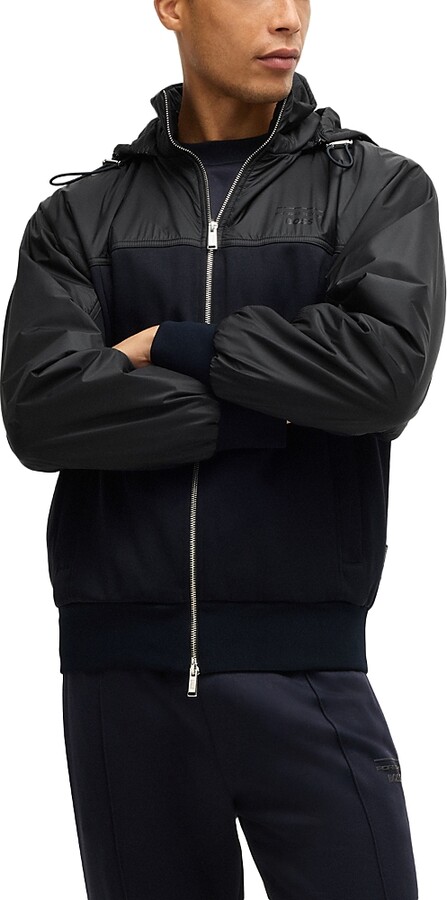 Boss Steele Hooded Zip Front Jacket