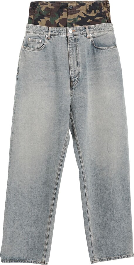 Balenciaga Denim Pants Blue - ShopStyle Jeans