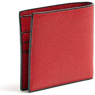 Valextra Bi-fold Leather Wallet - Red