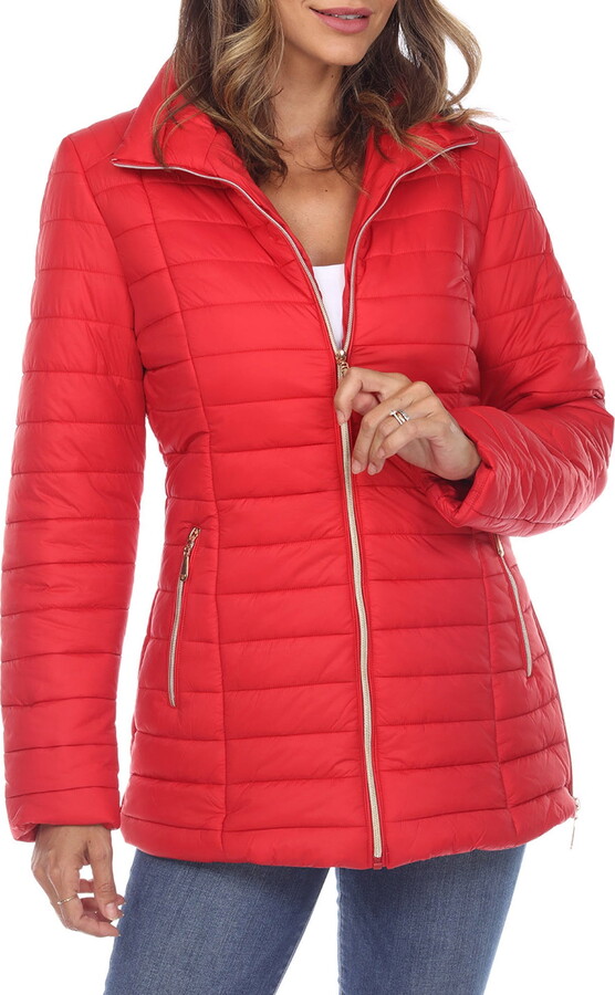 White Mark Fashion White Mark Women’s Zip Up Puffer Coat