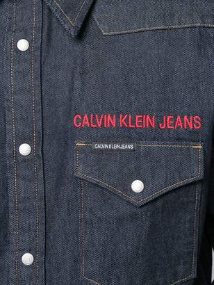 Calvin Klein Jeans logo denim shirt
