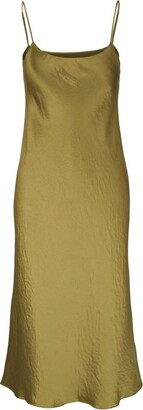 Vince Sheer Silk Paneled Long Slip Dress - ShopStyle