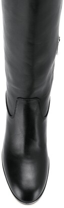 MICHAEL Michael Kors Knee Length Logo Plaque Boots