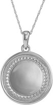 Thumbnail for your product : Fine Jewelry Personalized Sterling Silver Initial Disc Pendant Necklace