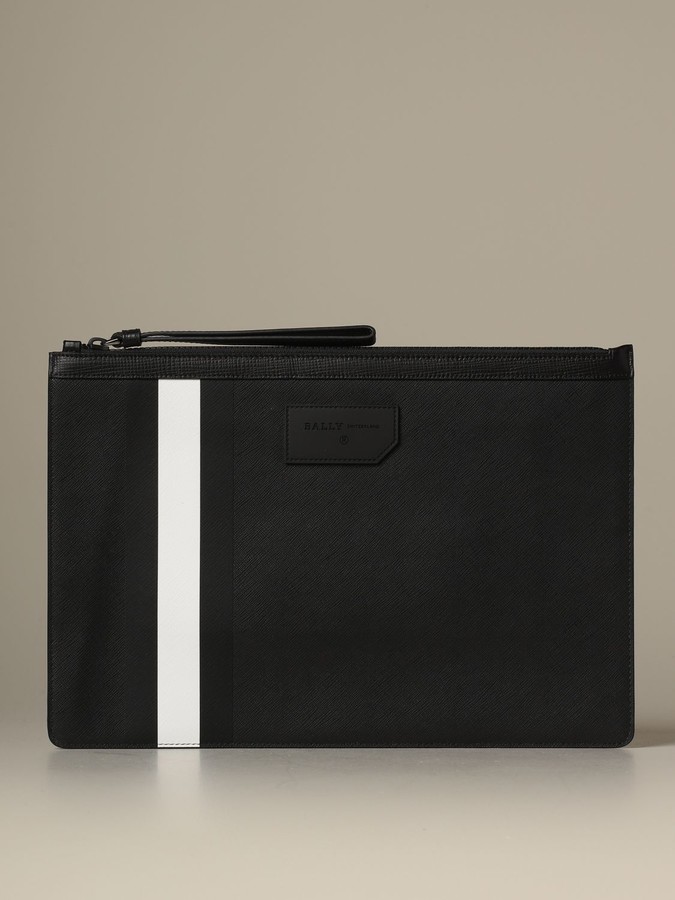 Bally Bollis Pouch In Coated Canvas With Trainspotting - ShopStyle Bags