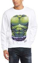 Thumbnail for your product : Marvel Men's Avengers Assemble Hulk Chest Burst Long Sleeve Sweatshirt
