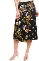 Thumbnail for your product : Vince Tropical Garden Midi Skirt