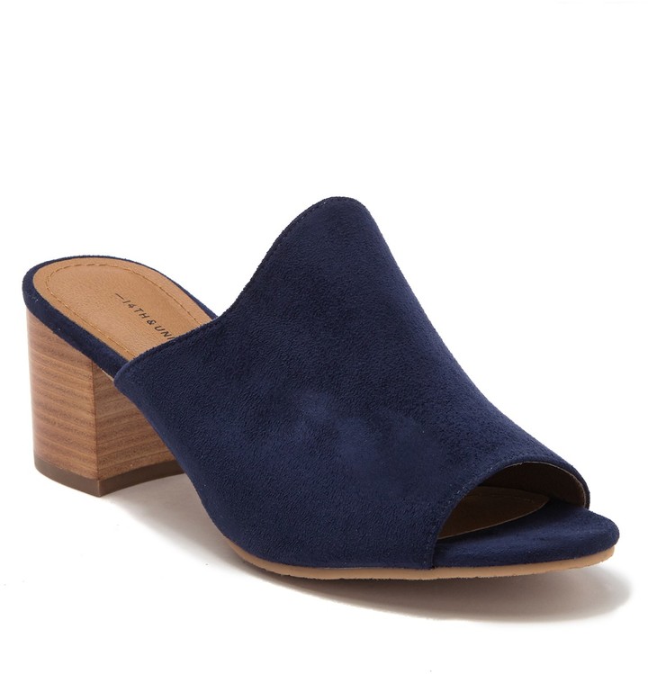 hayzel block heel mule