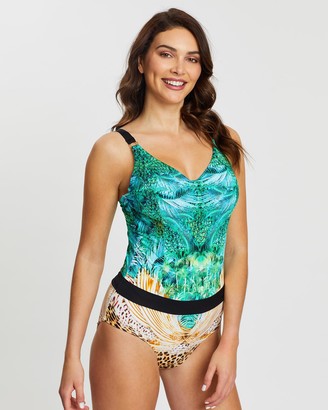Aqua Blu Australia - Women's Green One-Piece Swimsuit - Elysian DD-E One-Piece - Size One Size, 12 at The Iconic