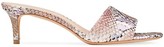 Thumbnail for your product : Kate Spade Savvi Snakeskin-Embossed Leather Mules