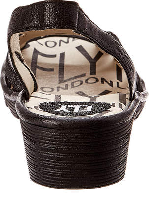 Fly London Pima Leather Wedge Sandal