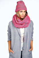 Thumbnail for your product : boohoo Carley Two Colour Heavy Knit Snood