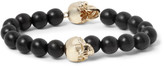 Thumbnail for your product : Luis Morais Gold and Ebony Bead Bracelet