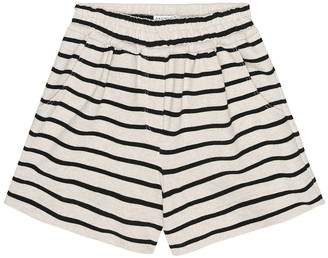 BRUNELLO CUCINELLI KIDS Striped cotton-jersey shorts