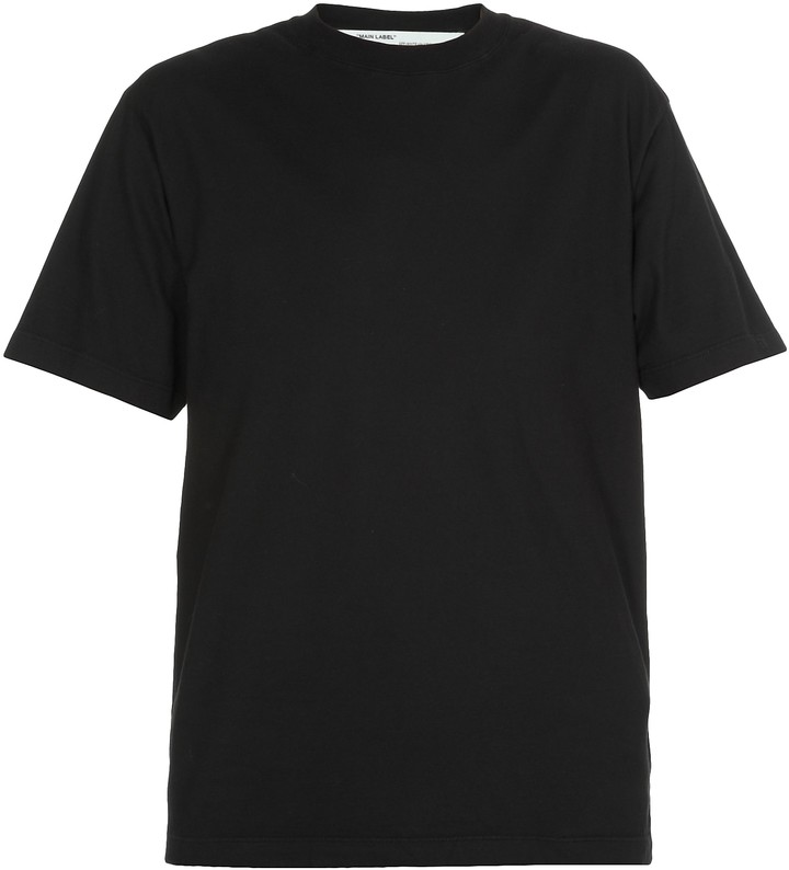 off white plain white t shirt