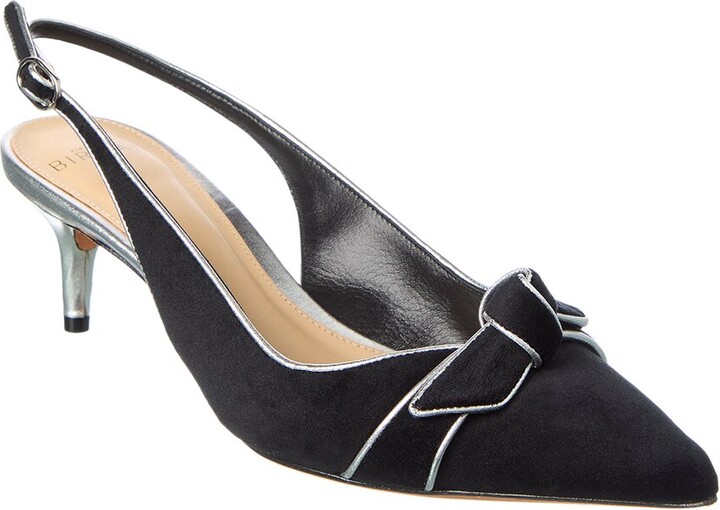 Alexandre Birman Angelita Suede & Leather Slingback Pump