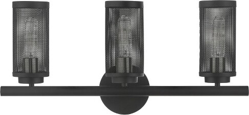 Livex Lighting LivexLightingIndustro3-LightVanityinBlack/BrushedNickel