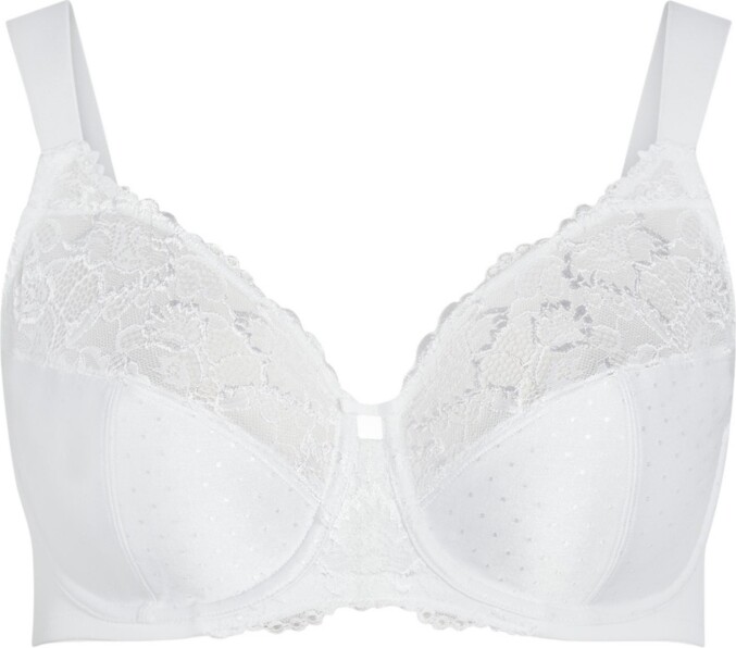 Avenue BODY  Women's Plus Size Knitted Lace Soft Cup Bra - rose