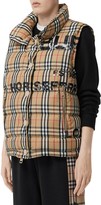 womens burberry vest