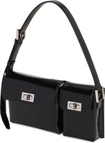 Thumbnail for your product : BY FAR Billy Semi Patent Leather Shoulder Bag