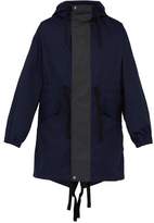 Thumbnail for your product : Acne Studios Contrast Panel Cotton Parka - Mens - Navy