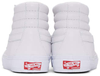 Vans White OG Sk8-Hi LX Sneakers