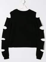 Thumbnail for your product : MonnaLisa cut-out detail jumper