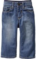 Thumbnail for your product : Old Navy Rib-Knit-Waist Pull-On Jeans for Baby
