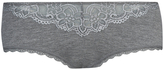 Thumbnail for your product : George Soft Touch Lace Panel Briefs