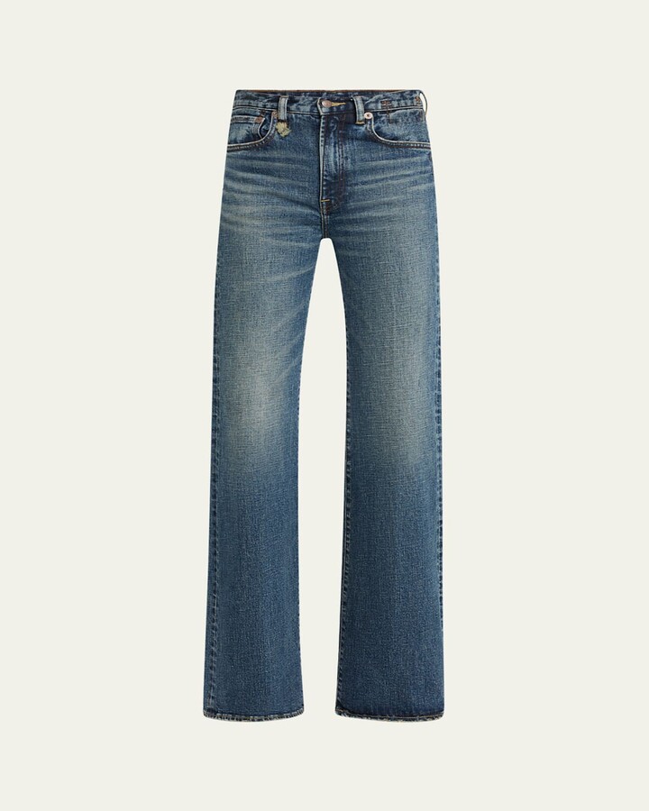 R 13 Charlotte Straight Mid-Rise Jeans