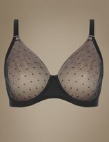 Thumbnail for your product : Marks and Spencer SmoothlinesTM Lace Back Non Padded Underwired Minimiser Full Cup Bra C-G