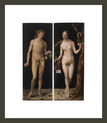 1000Museums Adam and Eve by Albrecht Dürer -Framed Giclee Print