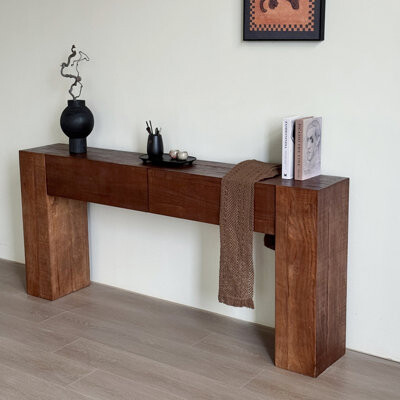 Corrigan Studio Wabi-sabi style retro console table