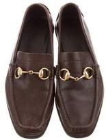 Thumbnail for your product : Gucci Leather Horsebit Loafers