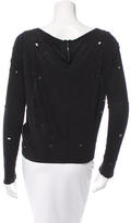 Thumbnail for your product : Alice + Olivia Distressed Long Sleeve Shirt