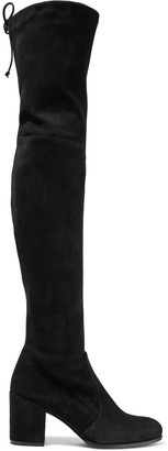 Stuart Weitzman Stretch-suede Over-the-knee Boots