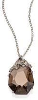 Thumbnail for your product : Smoky Quartz, Multicolor Diamond & Sterling Silver Pendant Necklace