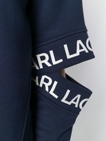 Thumbnail for your product : Karl Lagerfeld Paris Cut-Out Logo Sleeve Sweatshirt